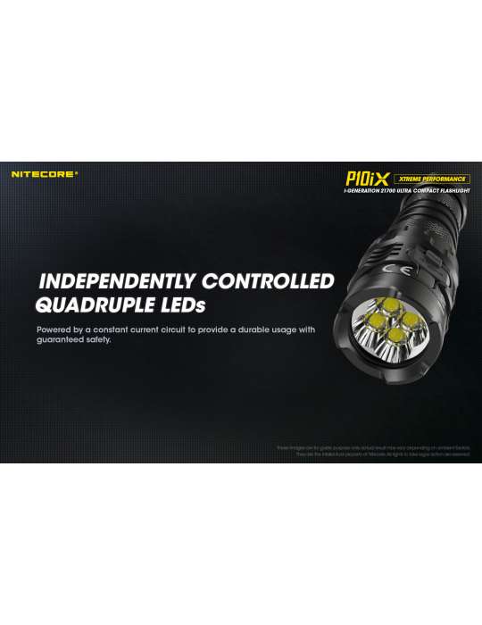 P10iX tactical flashlight 4000LM strobe USB C