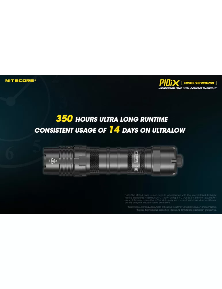 P10iX tactical flashlight 4000LM strobe USB C