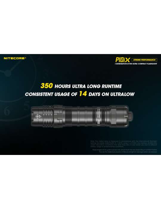 P10iX lampe tactique 4000LM strobe USB C