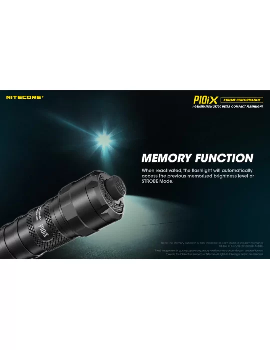 P10iX tactical flashlight 4000LM strobe USB C–NITECORE BELUX