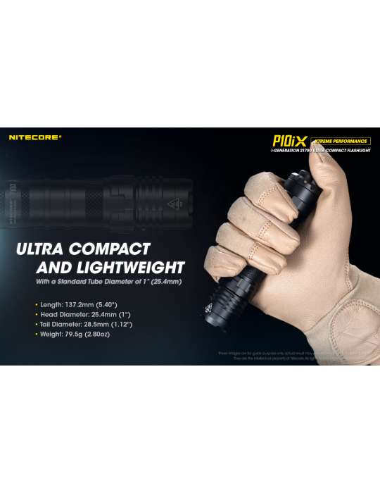 P10iX lampe tactique 4000LM strobe USB C