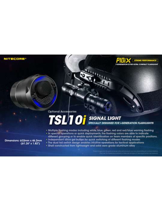 P10iX lampe tactique 4000LM strobe USB C