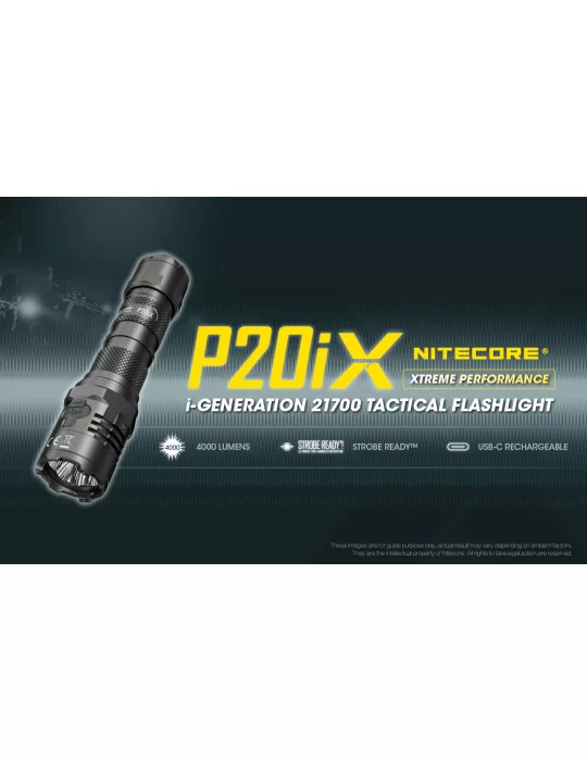 P20iX tactische zaklamp 4000LM USB C–NITECORE BELUX