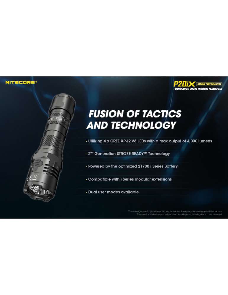 P20iX lampe tactique 4000LM USB C