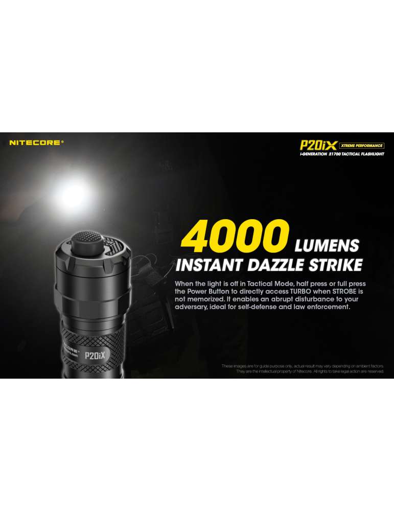 P20iX lampe tactique 4000LM USB C