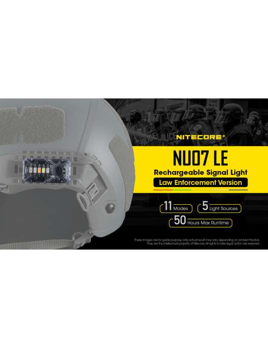NU07LE mini multi-color signal lamp MOLLE ARC rail for training and operations