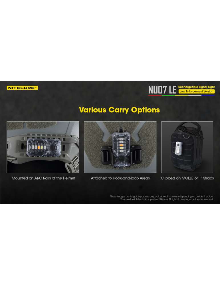 NU07LE mini meerkleurige signaallamp MOLLE ARC-rail voor training en operaties