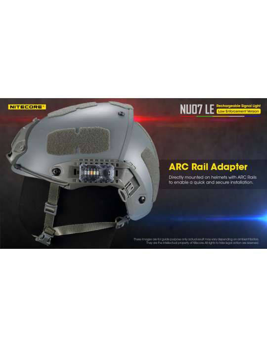 NU07LE mini multi-color signal lamp MOLLE ARC rail for training and operations