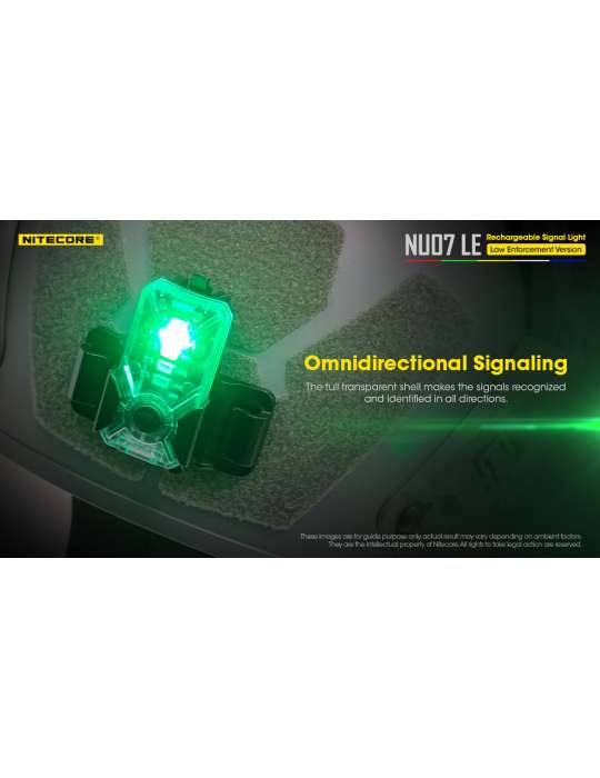 NU07LE mini lampe signal multiples couleurs MOLLE ARC rail pour entrainement et opérations