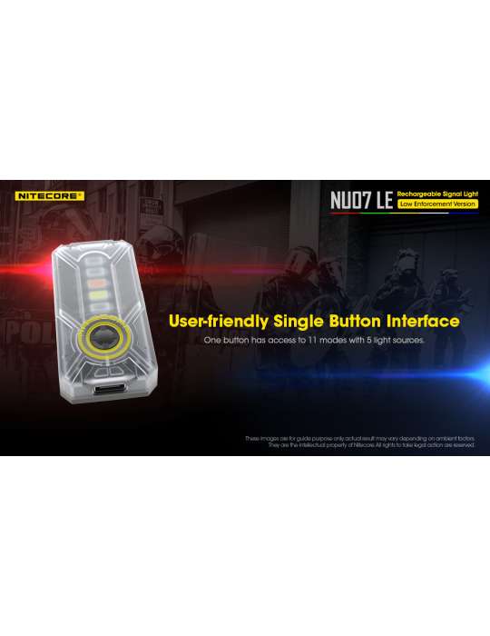 NU07LE mini meerkleurige signaallamp MOLLE ARC-rail voor training en operaties