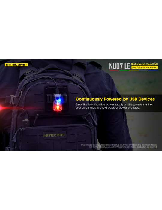 NU07LE mini lampe signal multiples couleurs MOLLE ARC rail pour entrainement et opérations