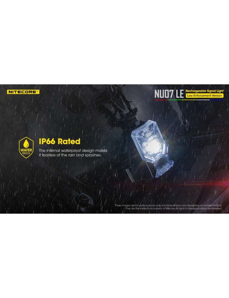 NU07LE mini multi-color signal lamp MOLLE ARC rail for training and operations