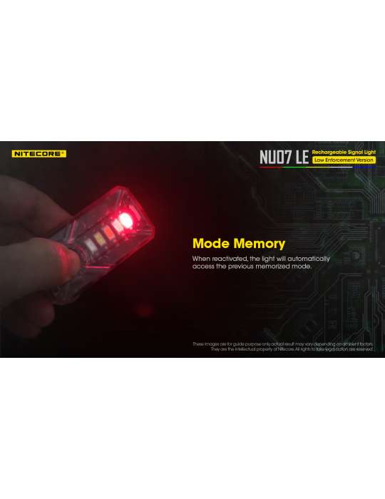 NU07LE mini multi-color signal lamp MOLLE ARC rail for training and operations