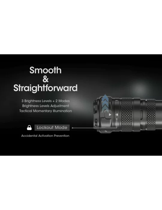 SRT6i dimmable flashlight 2100LM long range–NITECORE BELUX