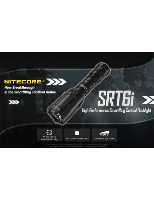 SRT6i dimbare zaklamp 2100LM groot bereik