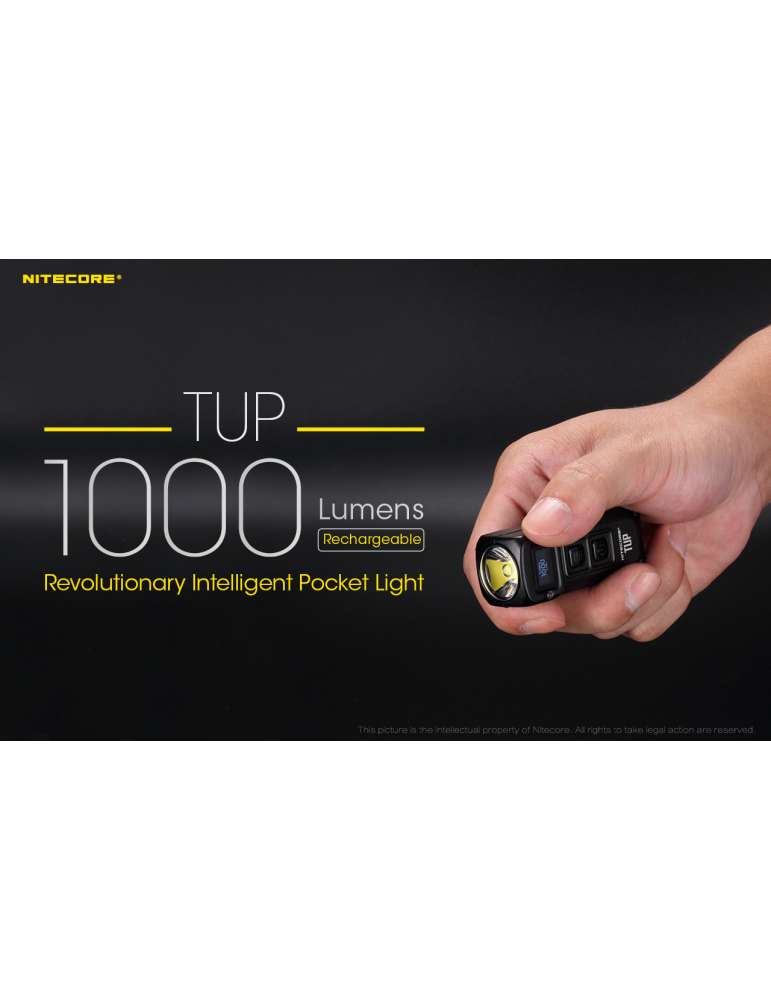TUP mini lampe porte clé 1000LM rechargeable