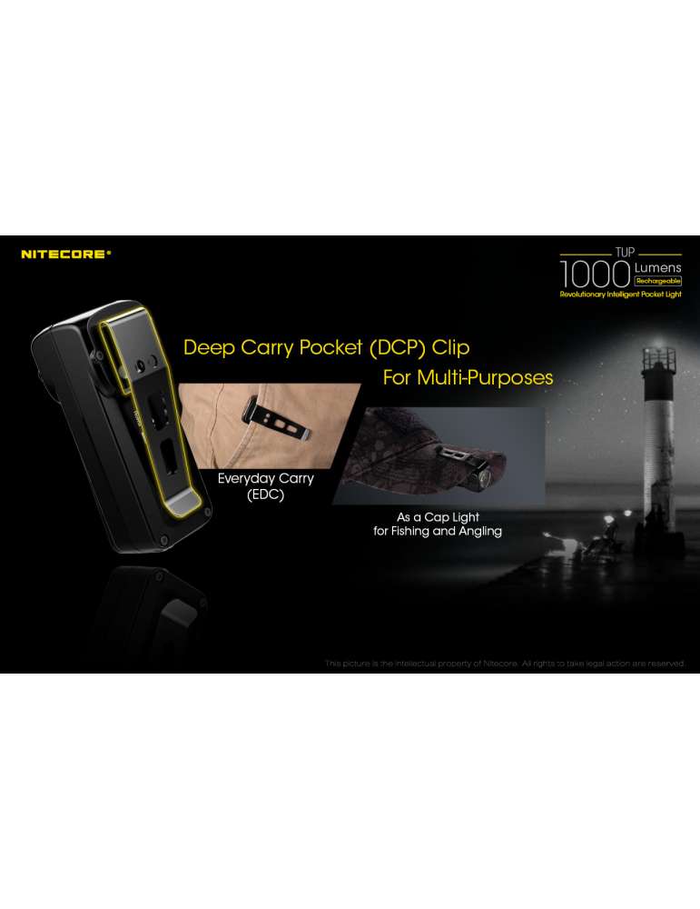 TUP mini lampe porte clé 1000LM rechargeable