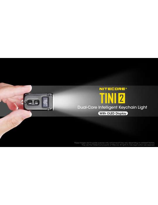 TINI2 mini key ring lamp 500LM rechargeable