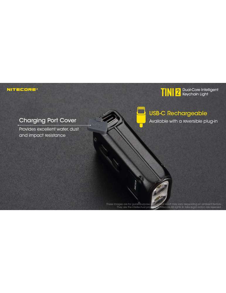 TINI2 mini key ring lamp 500LM rechargeable