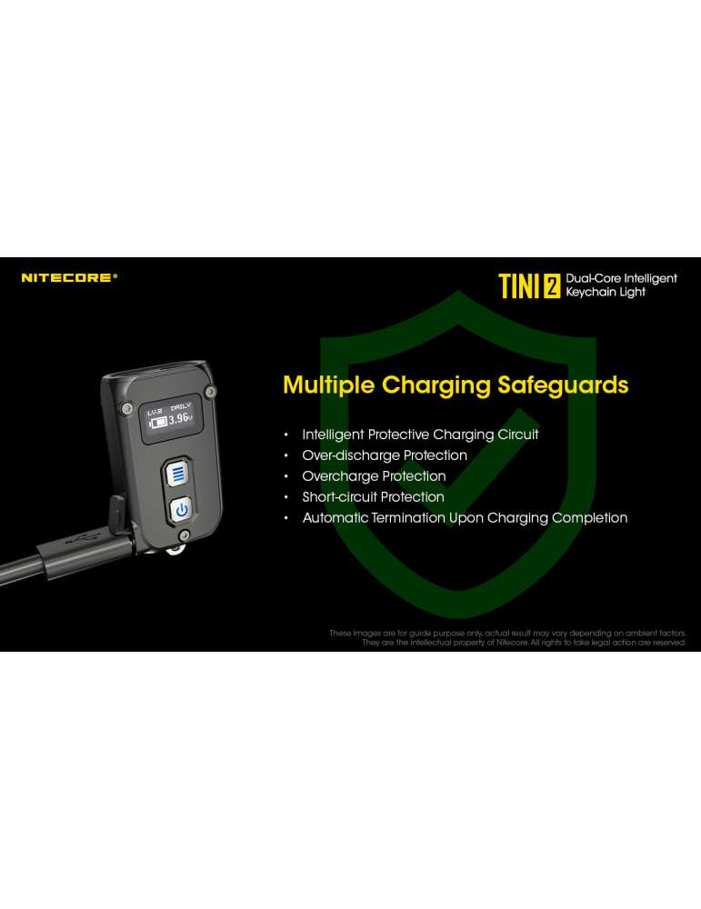 TINI2 mini key ring lamp 500LM rechargeable