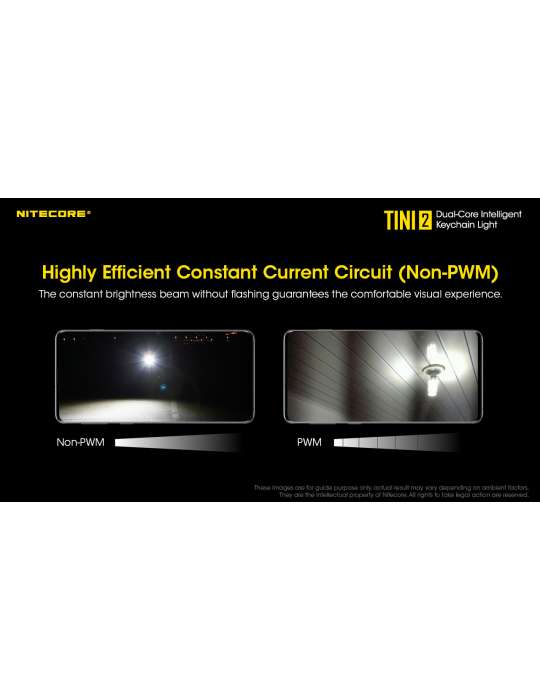 TINI2 mini lampe porteclefs 500LM rechargeable