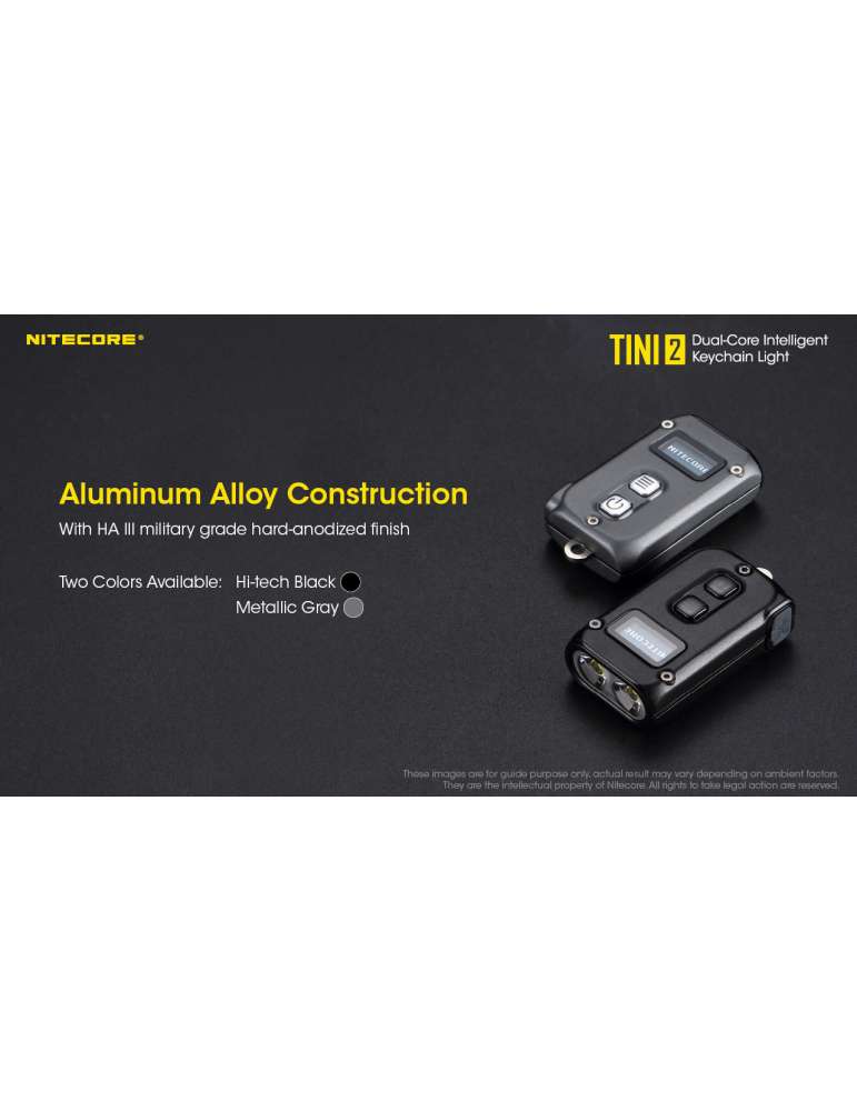 TINI2 mini lampe porteclefs 500LM rechargeable