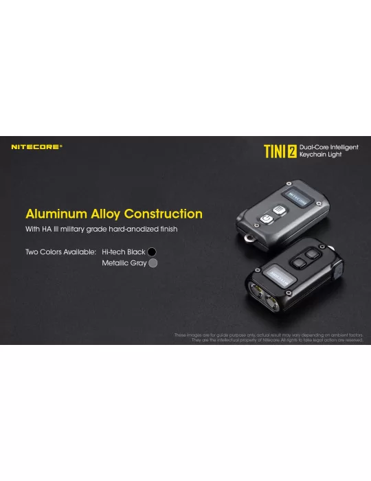 TINI2 mini sleutelhangerlamp 500LM oplaadbaar–NITECORE BELUX