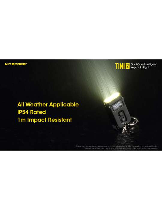 TINI2 mini key ring lamp 500LM rechargeable