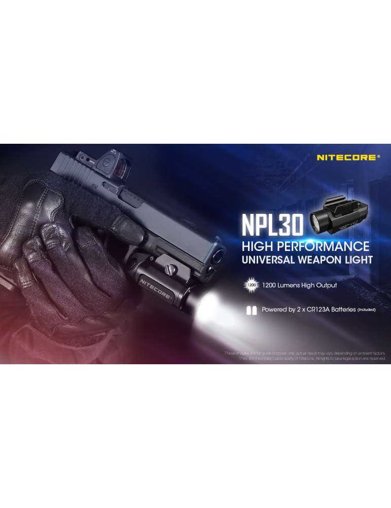 NPL30 pistol handgun light 1200LM