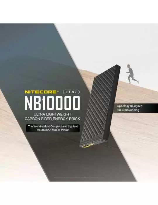 NB10000 GEN2 powerbank batterie 10000mAh ultra légère USB–NITECORE BELUX