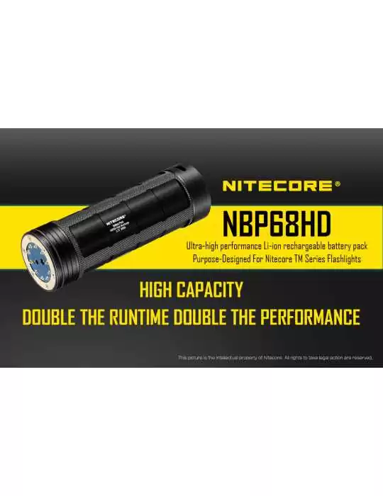 NBP68HD 98Wh accu voor lampen uit de TM-reeks–NITECORE BELUX