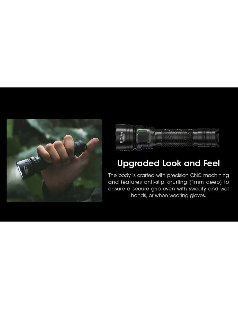 MH25PRO lampe torche 3300LM indicateur de puissance et batterie