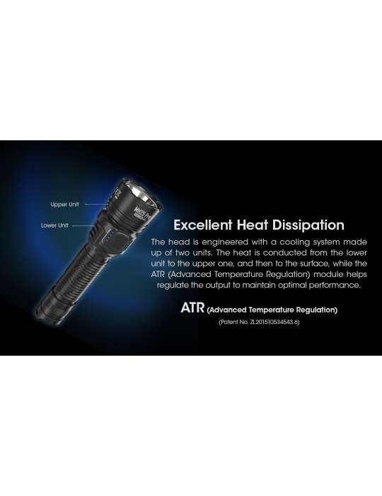 MH25PRO lampe torche 3300LM indicateur de puissance et batterie