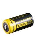 NL166 CR123 oplaadbare lithiumbatterij 650mAh