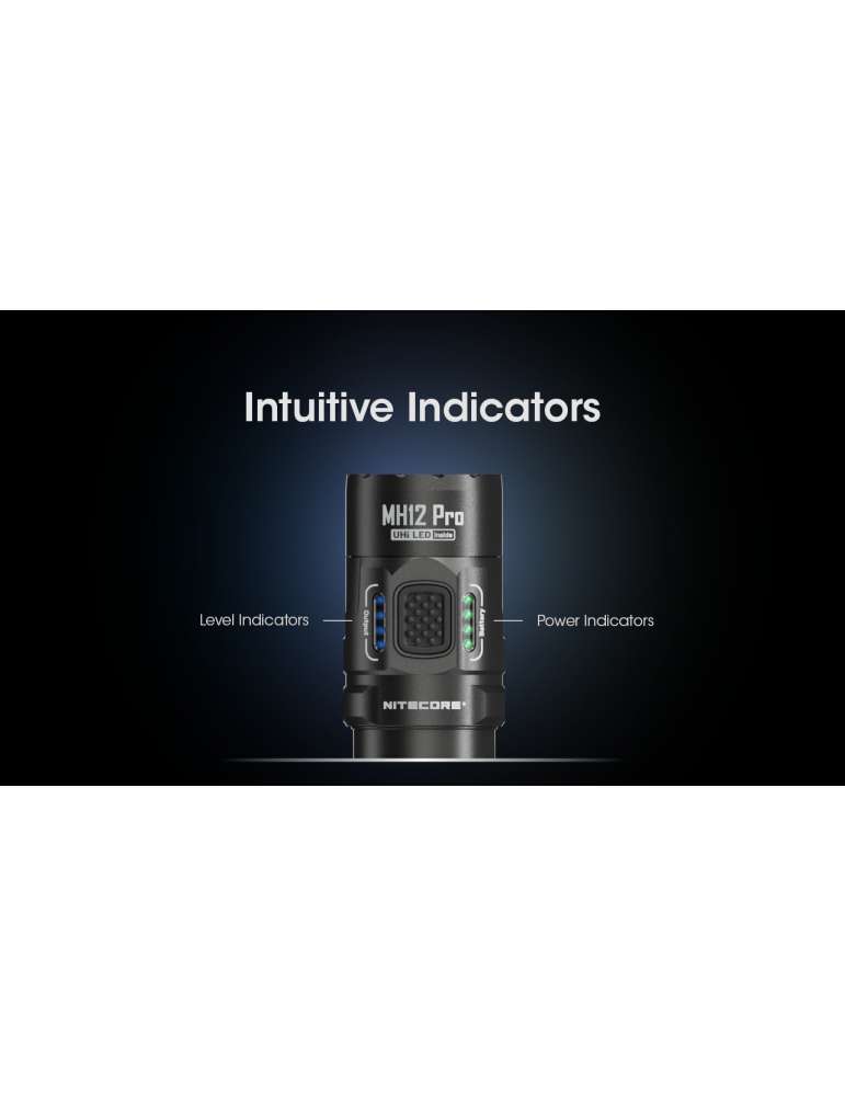MH12PRO flashlight 3300LM USB rechargeable battery indicator