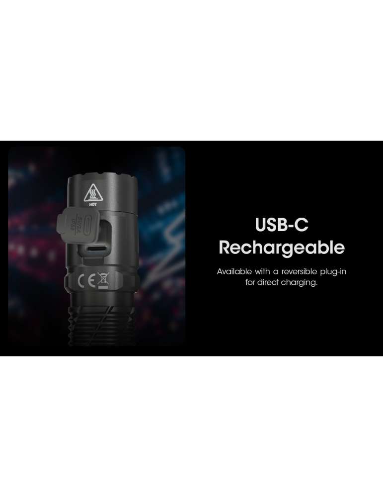 MH12PRO flashlight 3300LM USB rechargeable battery indicator