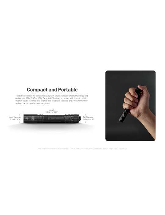 MT2A-PRO rechargeable 1000LM lamp compatible with AA battery