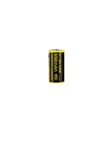 NL1665R USB oplaadbare CR123 lithiumbatterij 650mAh