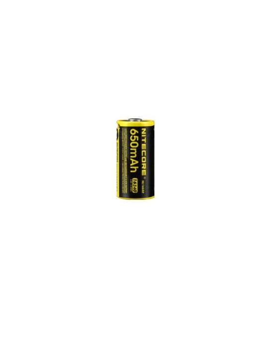 NL1665R USB oplaadbare CR123 lithiumbatterij 650mAh