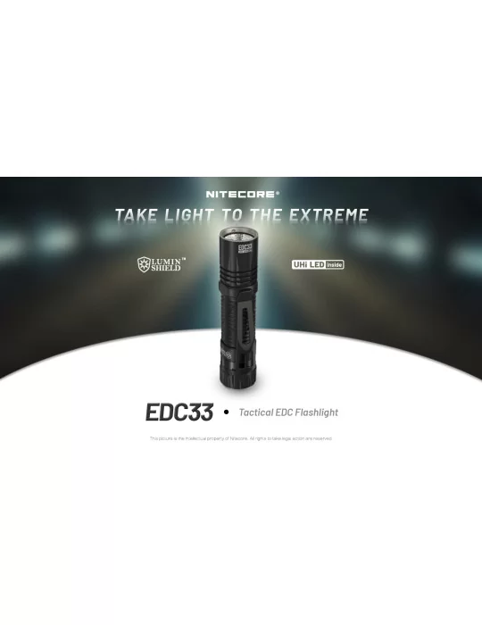 EDC33 lampe 4000LM lumin shield 9 LED lumière flood fonction lock–NITECORE BELUX