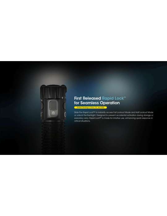 EDC33 lampe 4000LM lumin shield 9 LED lumière flood fonction lock