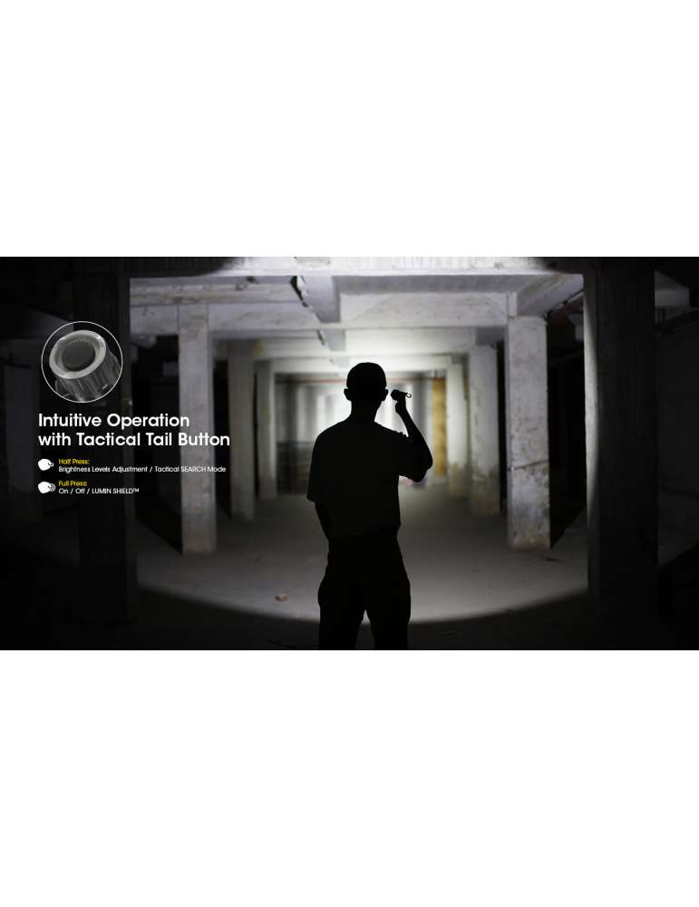 EDC33 lampe 4000LM lumin shield 9 LED lumière flood fonction lock