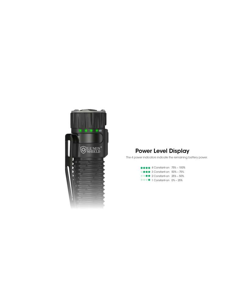 EDC33 lamp 4000LM lumin shield 9 LED flood light lock function