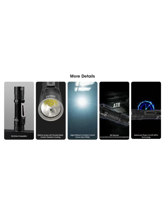 EDC33 lampe 4000LM lumin shield 9 LED lumière flood fonction lock–NITECORE BELUX