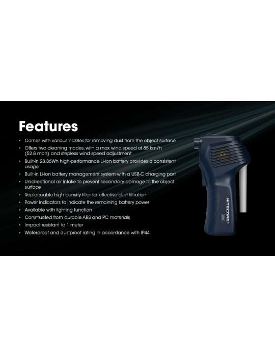 AD10 professional blower cleaning PC, cameras and consoles