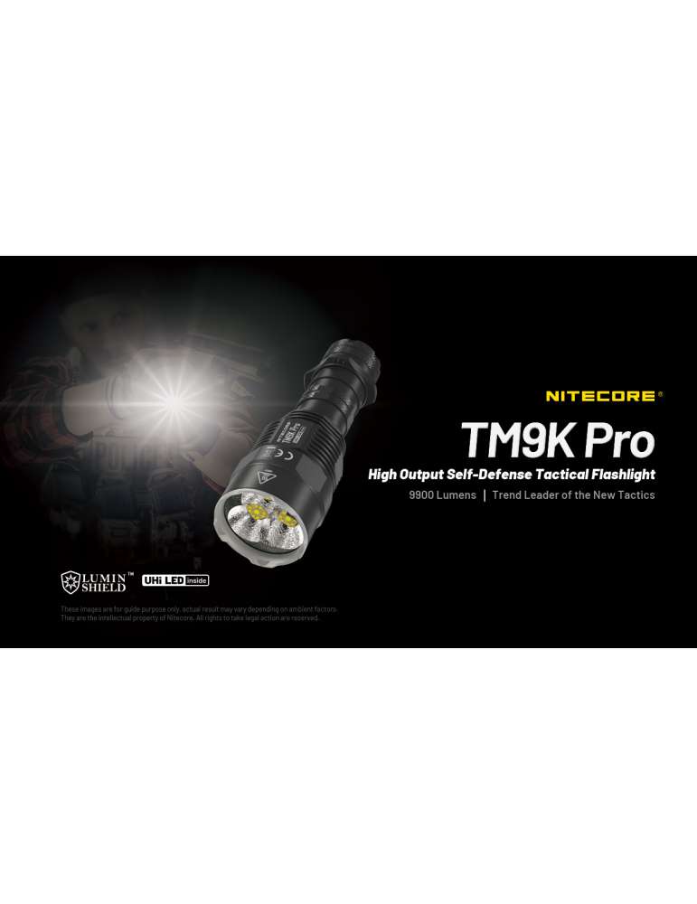 TM9K PRO powerful portable torchlight 9900LM USB C