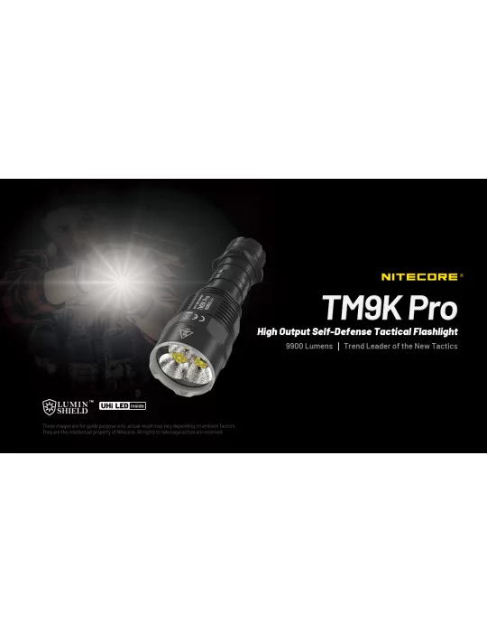 TM9K PRO powerful portable torchlight 9900LM USB C–NITECORE BELUX