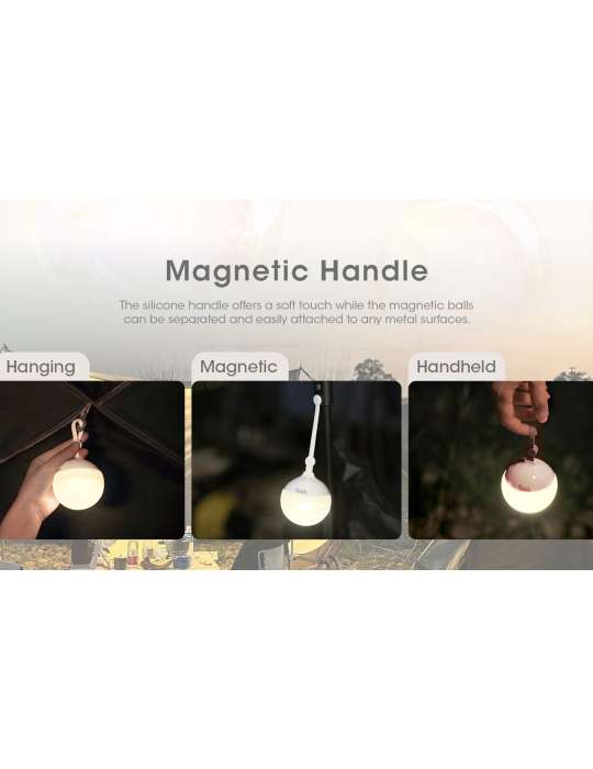 Bubble lantern camping decoration white