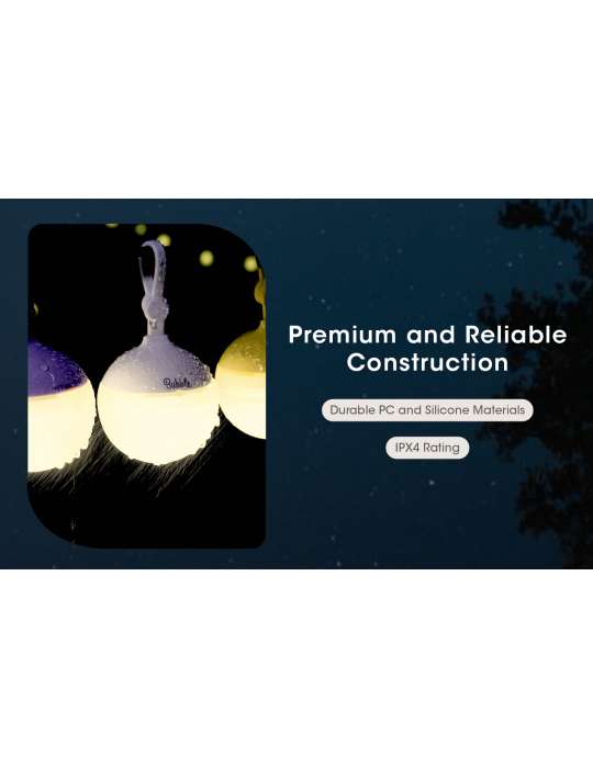 Bubble lantern camping decoration white