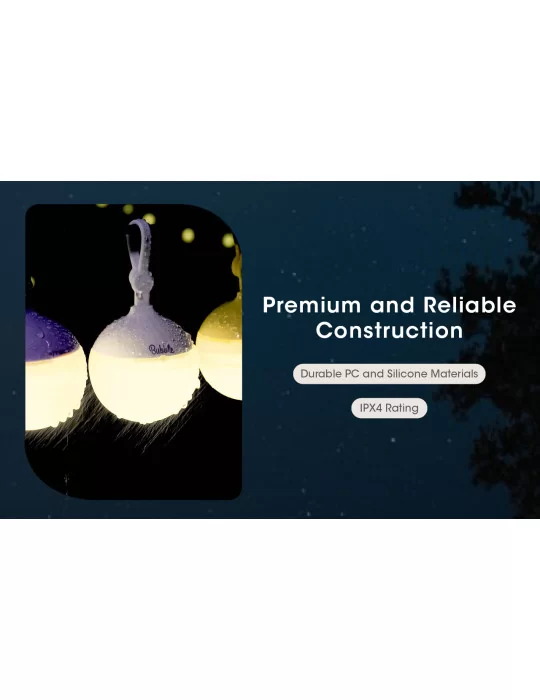 Bubble lanterne camping décoration blanc–NITECORE BELUX